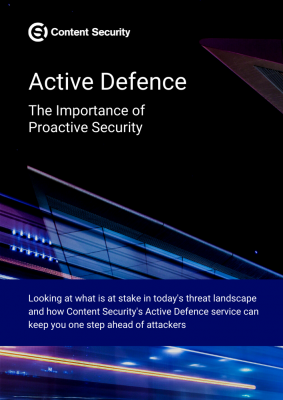 Cover page -Content Security Whitepaper - Active Defence The importance of proactive security